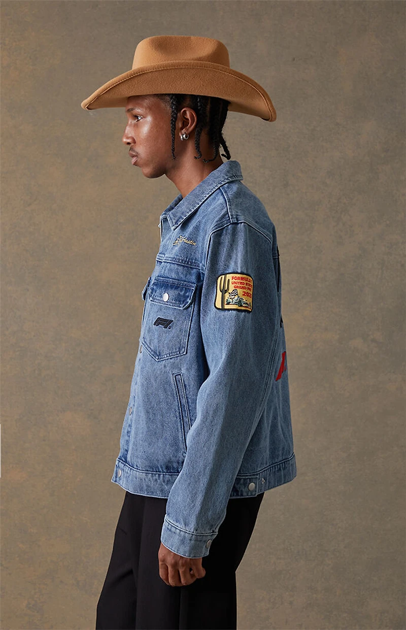 Formula 1 x Pacsun United States Grand Prix 2025 Austin Texas Denim Jacket