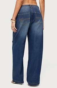 Edikted Nichol Low Rise Baggy Jeans