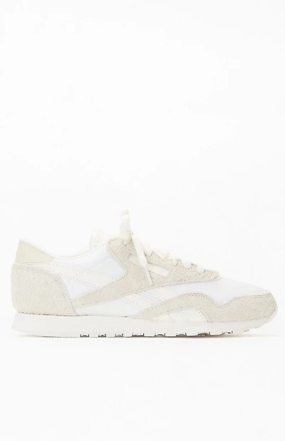 Reebok White Classic Nylon Sneakers