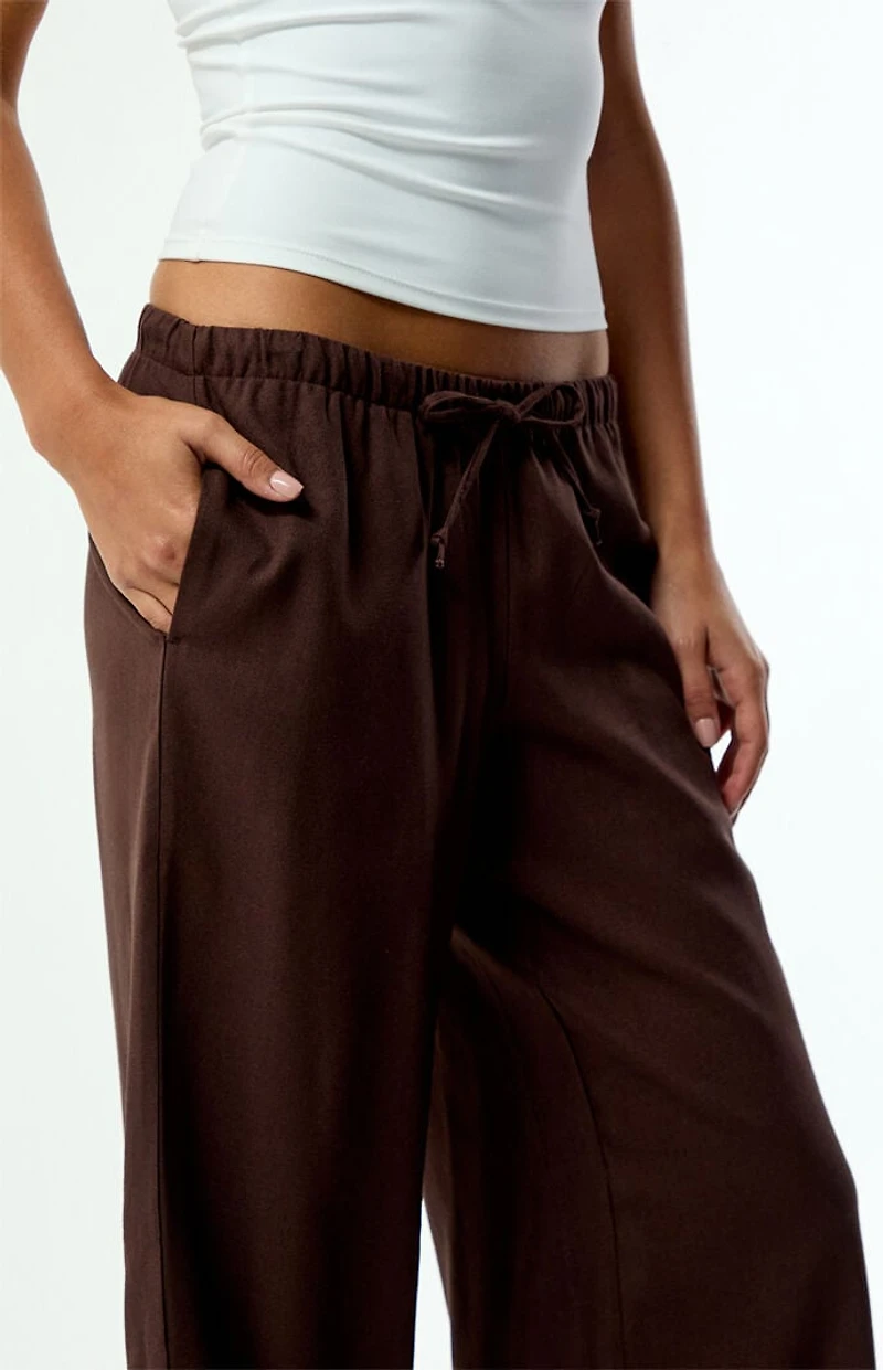Pacsun Alisa Linen Pull-On Baggy Pants