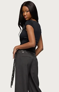 Edikted Laiah Square Neck Top