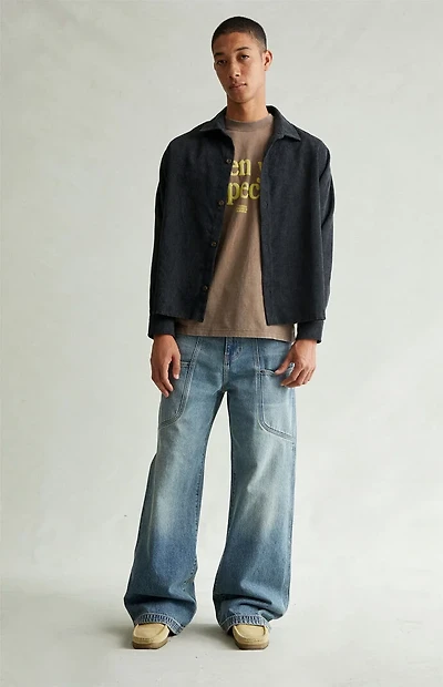 Pacsun Blake Extreme Baggy Jeans Medium Blue