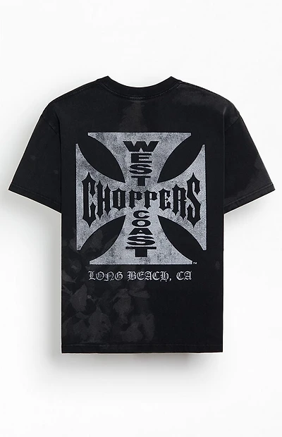 West Coast Choppers Bleach Cross Logo T-Shirt
