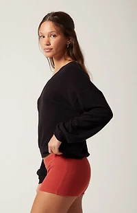 PAC 1980 Active Aspen Waffle Knit Quinn Micro Shorts