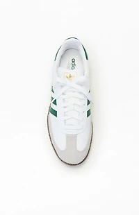 adidas White & Green Samba OG Shoes