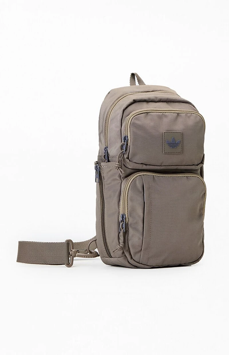 adidas Brown Utility 4 Sling Bag