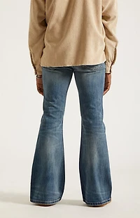 Pacsun Jordan Baggy Bootcut Jeans Medium Blue Tint