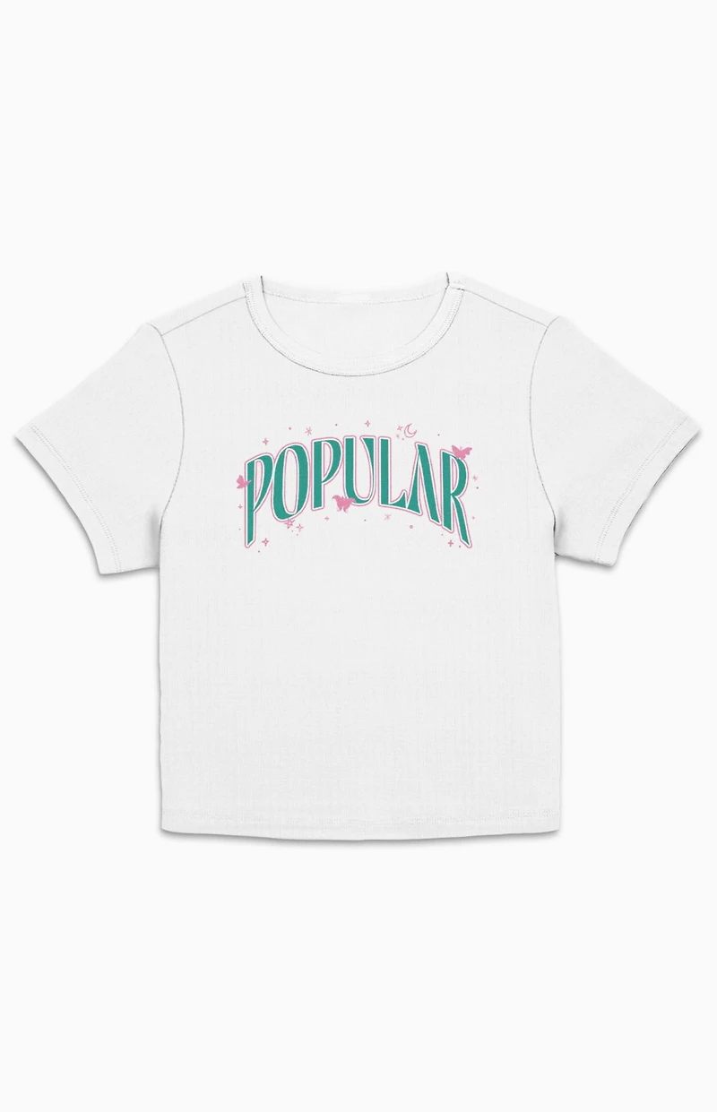 Wicked Arched Popular Text Cropped T-Shirt