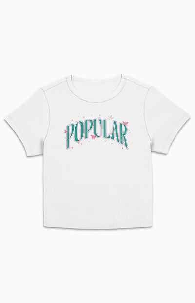 Wicked Arched Popular Text Cropped T-Shirt