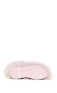 AZALEA WANG Women's Templeton Pink Shaggy Faux Fur Boots