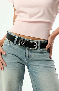 Pacsun Faux Leather Studded Loop Belt