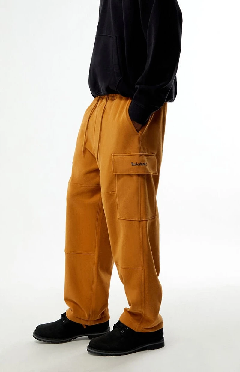 Timberland Tan Baggy Cargo Sweatpants