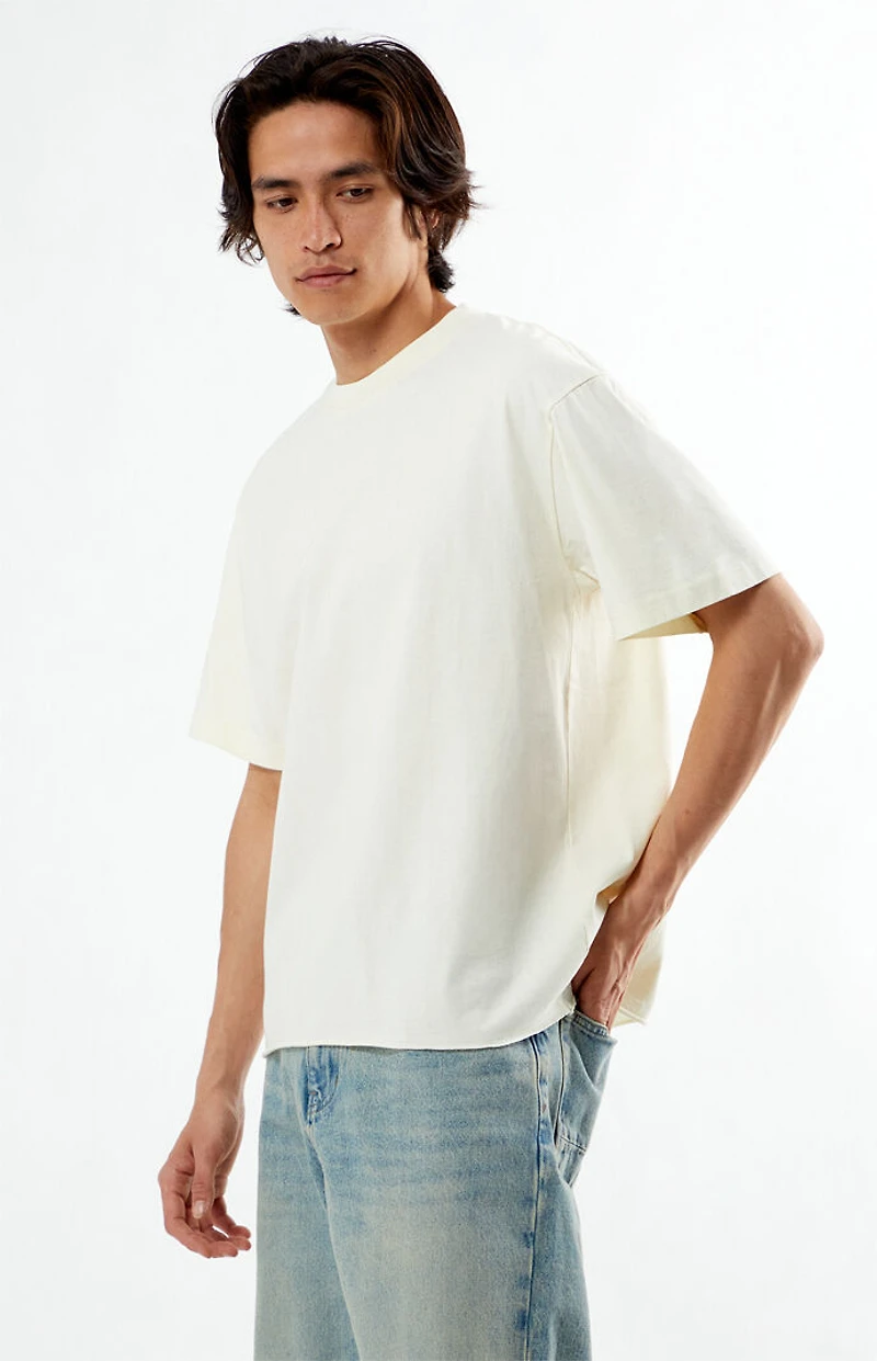 Pacsun Cream Premium Cropped T-Shirt