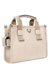 True Religion Brody Smooth Faux Leather Medium Tote Bag