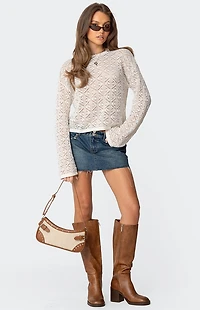 Edikted Open Knit Sweater