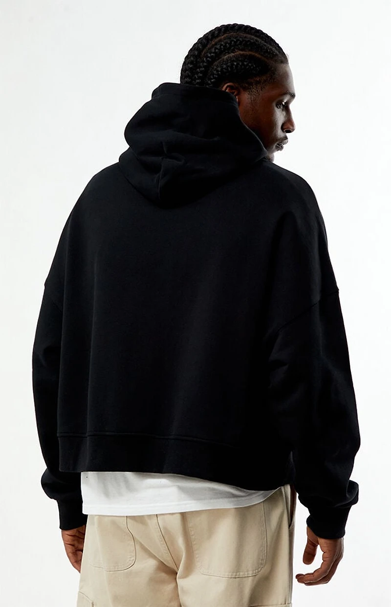 Pacsun Lost Space Puff Graphic Cropped Hoodie
