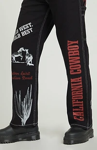 Pacsun Dylan Baggy Jeans Carpenter California Cowboy Black