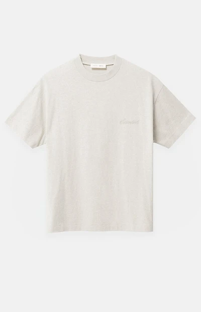 Fear of God ESSENTIALS Heather Oatmeal Classic Short Sleeve T-Shirt