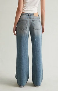 Pacsun Casey Low Rise Baggy Jeans Medium Indigo Tinted