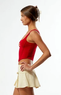 HYPE & VICE USC Trojans Knit Corset Top
