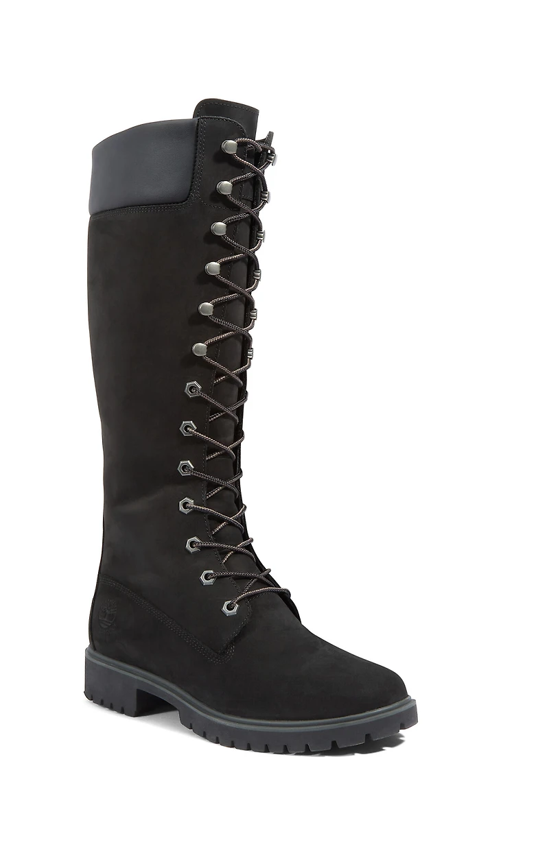 Timberland Women's Black Premium 14inch Lace-Up Waterproof Boots
