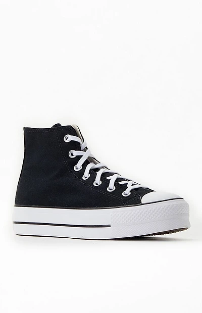 Converse Women's Black Chuck Taylor All Star High Top Platform Sneakers