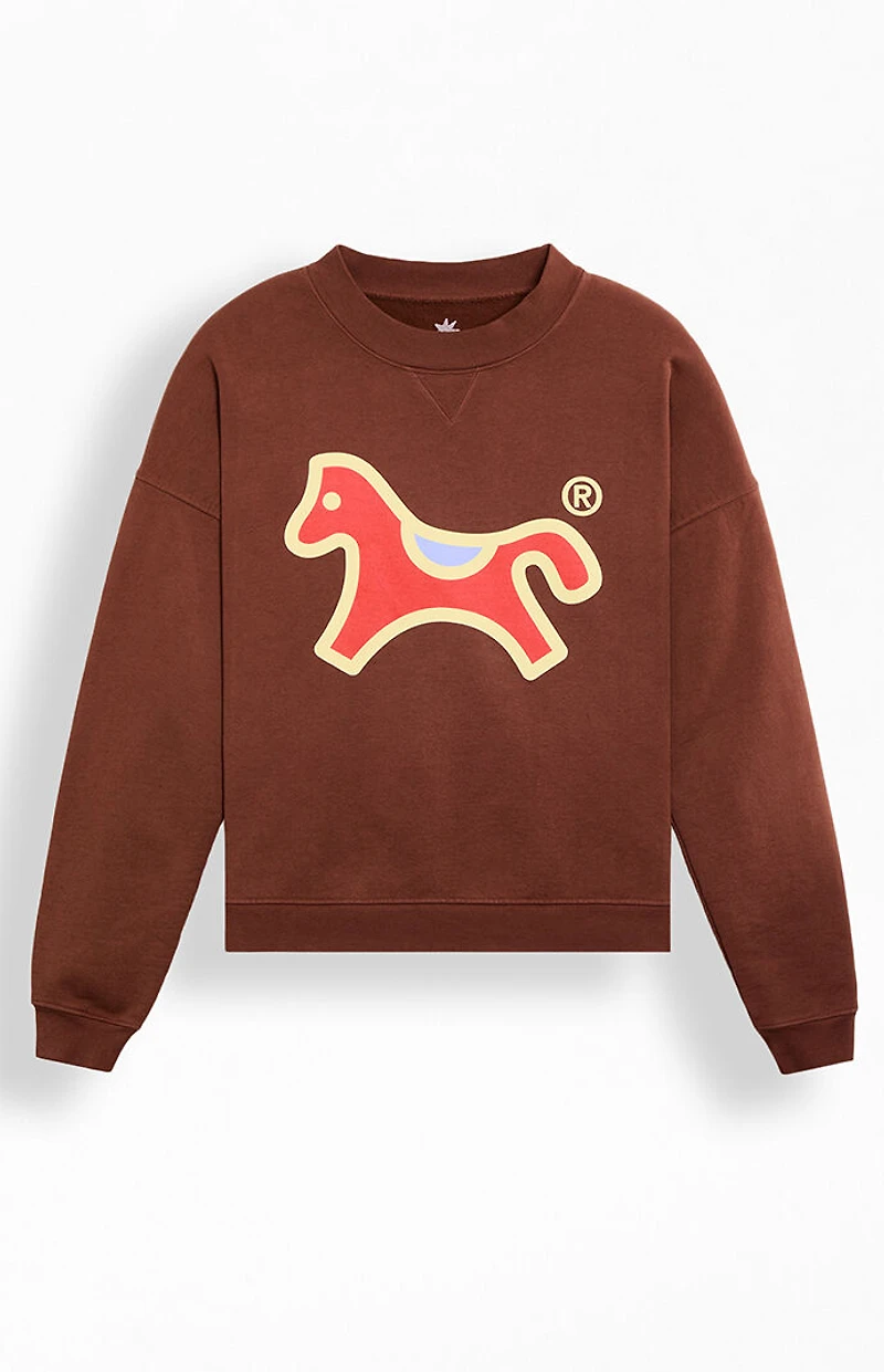 UNDER A BURNING SUN Logo Crew Neck Sweatshirt