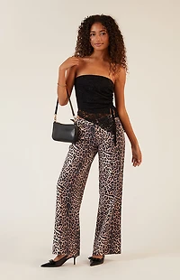 LA Hearts Floral Lace Asymmetrical Tube Top