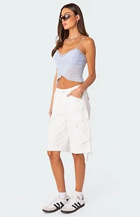 Edikted Crossover Mesh Tank Top