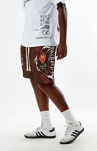Civil Cyber Roses Mesh Basketball Shorts