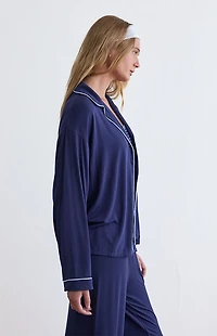 PS GOODNIGHT Long Sleeve Button Up Pajama Shirt