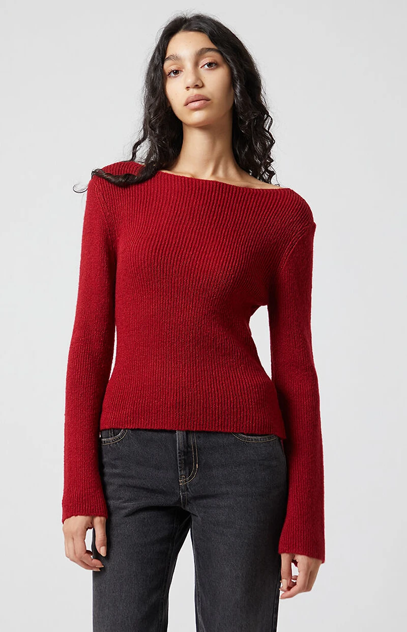 Beverly and Beck Chloe Bell Sleeve Sweater