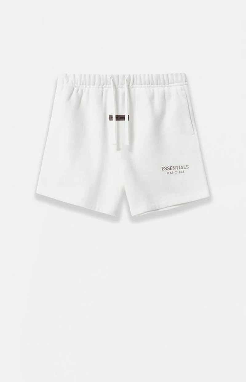 Fear of God ESSENTIALS Kids Cloud White Fleece Soccer Sweat Shorts