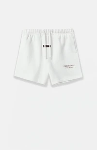 Fear of God ESSENTIALS Kids Cloud White Fleece Soccer Sweat Shorts