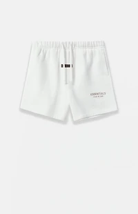 Fear of God ESSENTIALS Kids Cloud White Fleece Soccer Sweat Shorts