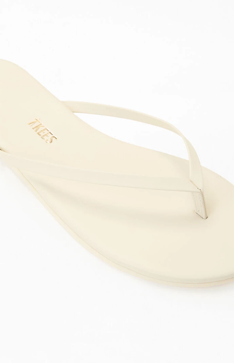 TKEES Women's Cream Solids Sandals