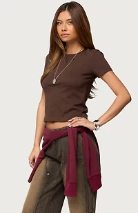 Edikted Nikkey Semi Sheer T-Shirt