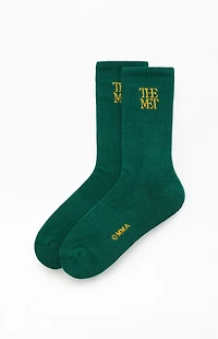 The Met x Pacsun Green Logo Crew Socks
