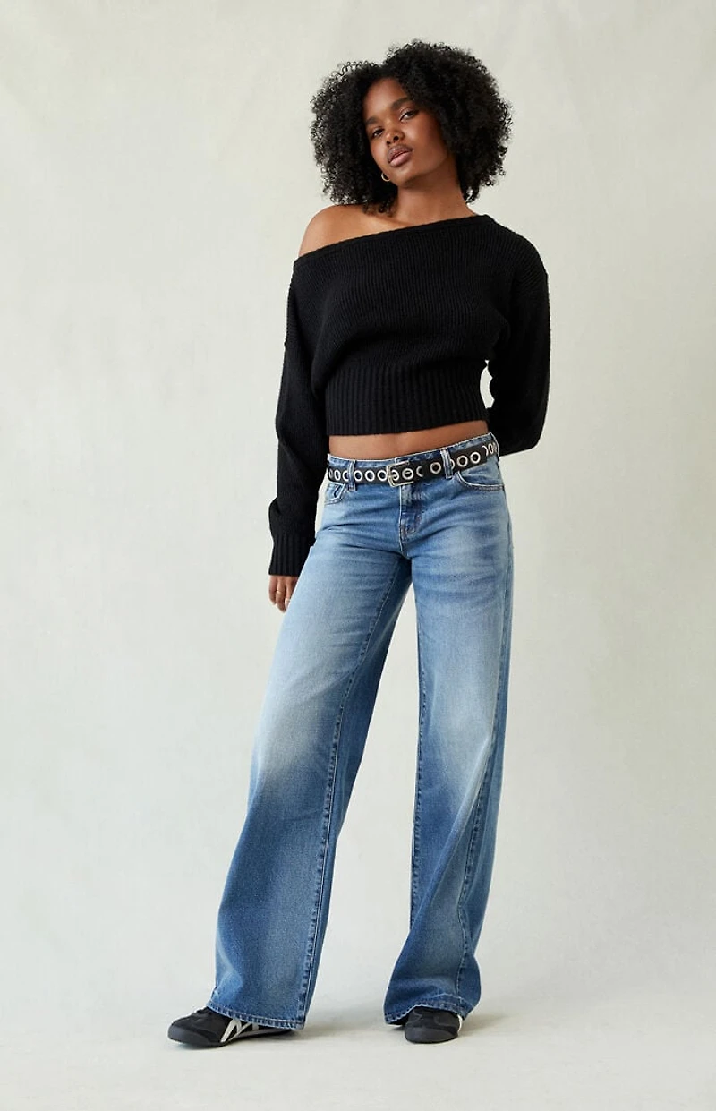 Pacsun Casey Low Rise Baggy Jeans Medium Indigo