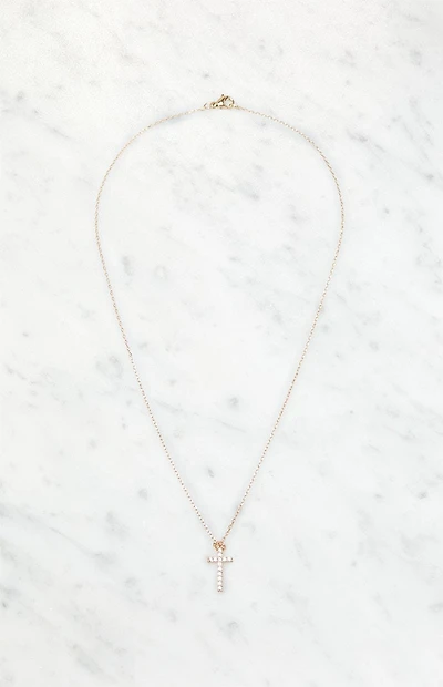 John Galt Gold Cross Necklace