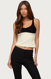 Edikted Clarinda Contrast Tank Top