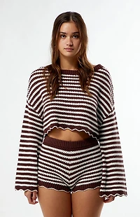 Your Favorite Jordyn Crochet Cropped Sweater