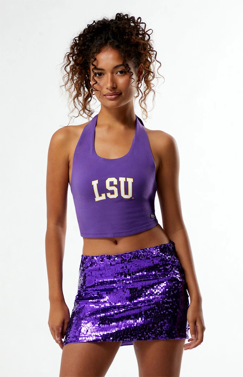 HYPE & VICE LSU Tigers Sequin Mini Skirt