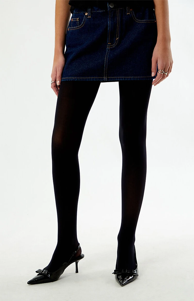 Pacsun Black Solid Color Tights
