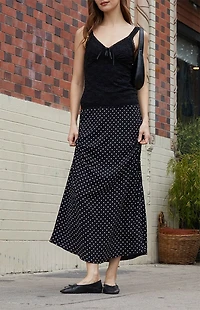 John Galt Black Amara Lace Tank Top