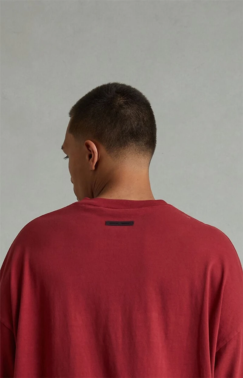 Fear of God ESSENTIALS Crimson '90s Long Sleeve T-Shirt