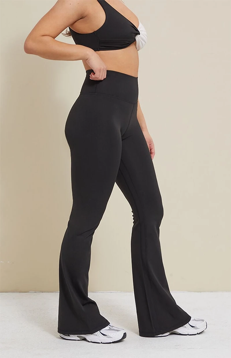 PAC 1980 WHISPER Active Black Franchise Flare Yoga Pants