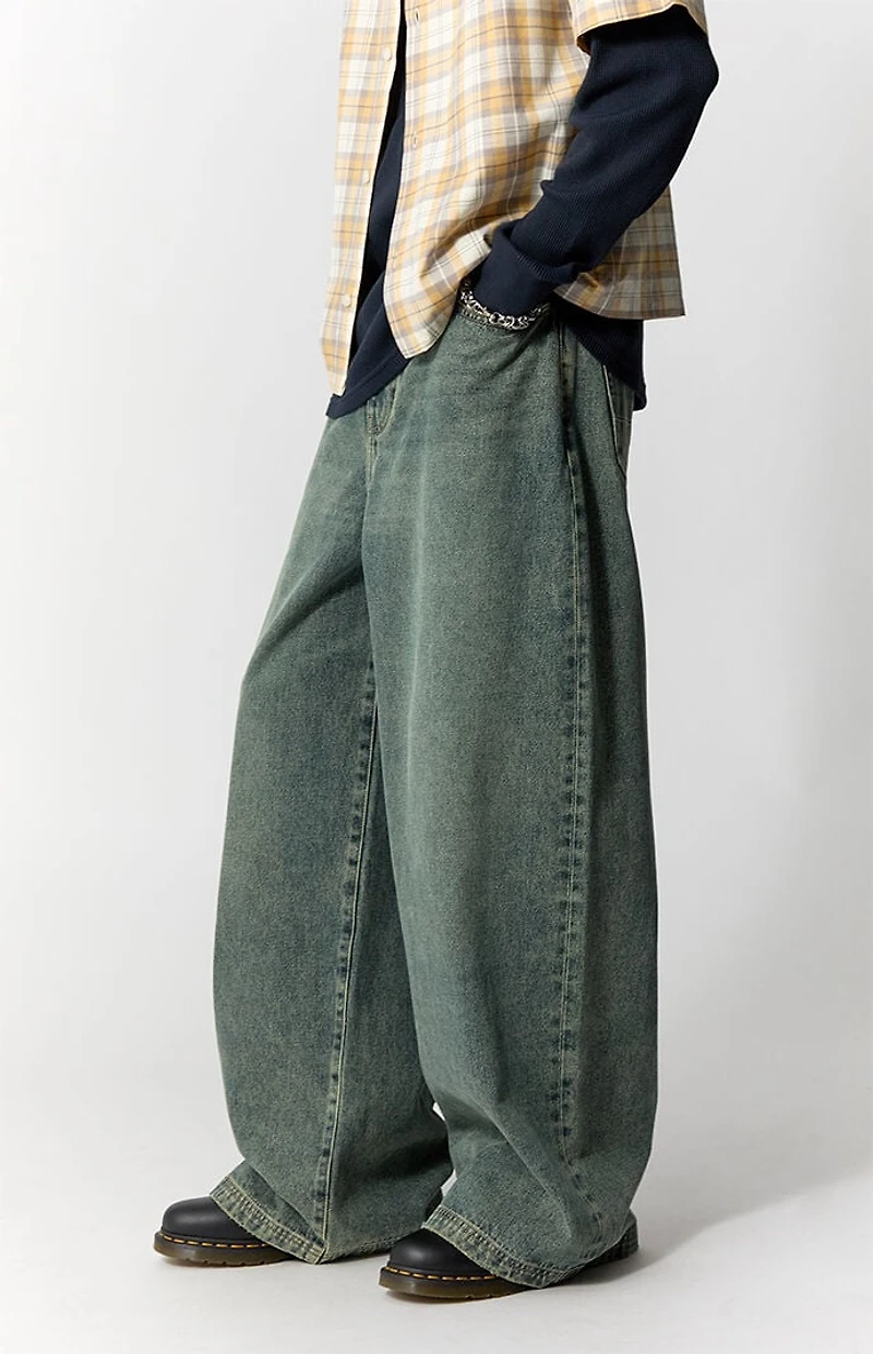 Pacsun Ryder Ultra Baggy Jeans Dark Indigo
