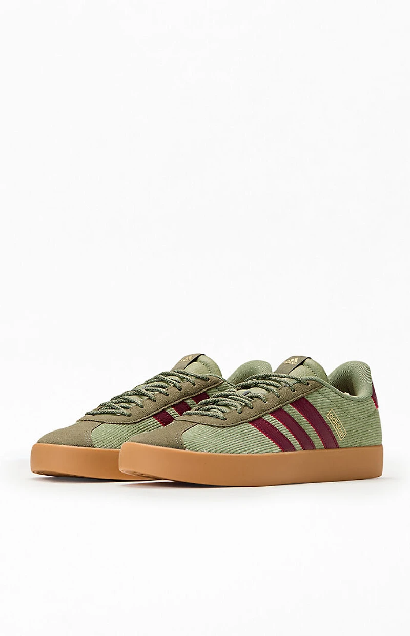 adidas Green Corduroy VL Court 3.0 Shoes