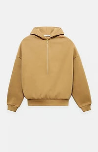 Fear of God ESSENTIALS Dune Property Lounge Half Zip Hoodie